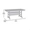 Flash Furniture Tolleson 7 Pc Adirondack Set w/72-in Rectangle Recycled HDPE Table and 6 Chairs w/Cupholders, Gry LE-HMP-158-2037-GRY-GG - alternate 9